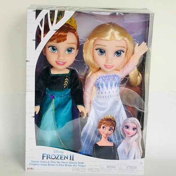 Frozen II Queen Anna & Elsa The Snow Queen Adventure Dolls 2 Pack New in Box - Picture 5 of 16